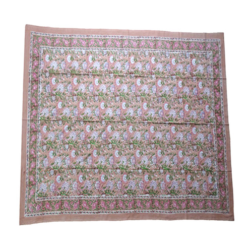 Pink Flowers Cotton Table Napkins