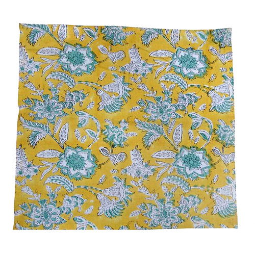 Artisan&Co Yellow Flowers Cotton Table Napkins | Temple & Webster