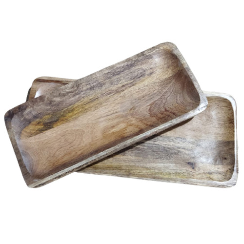 2 Piece Whitewash Platter Set