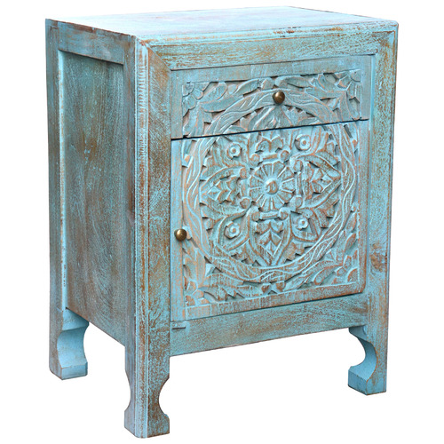 Artisan&Co Jerid Mango Wood Bedside Table Temple & ster