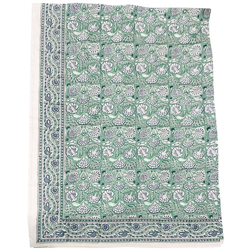 Artisan Co Green Mughal Cotton Tablecloth Temple Webster