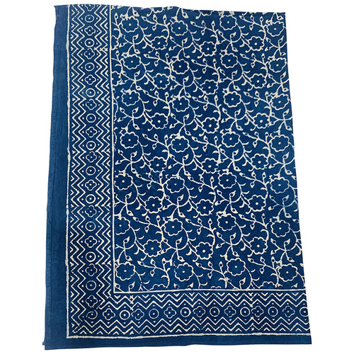 Artisan&Co Navy Blue Cotton Tablecloth Temple & ster