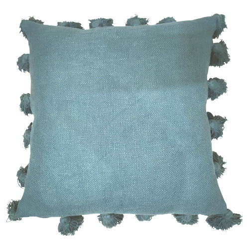 Cotton Cushion with Tassels