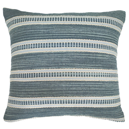 Blue & White Stripes Cotton Cushion