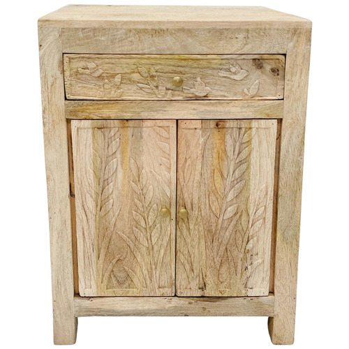 Kassia Mango Wood Bedside Table