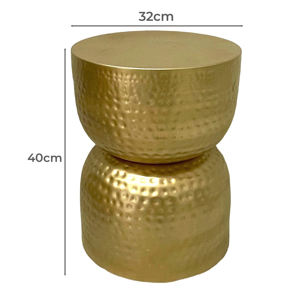 Cassia Brass Side Table