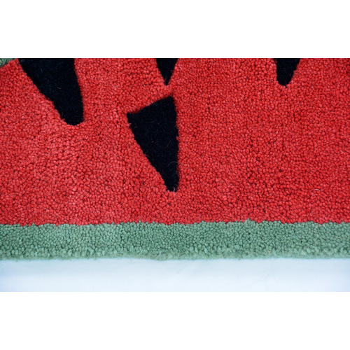 Watermelon Hand Made Kids Wool Rug