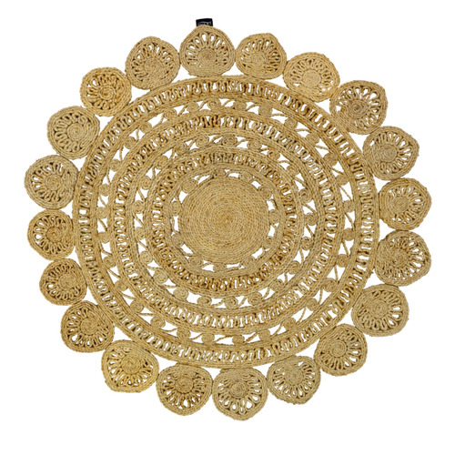 Boulevarde Rugs Circles Kerl Floral Jute Rug | Temple & Webster