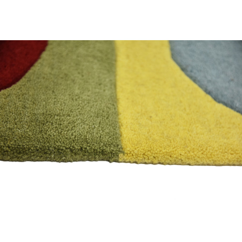 Polkas Hand Made Kids Wool Rug