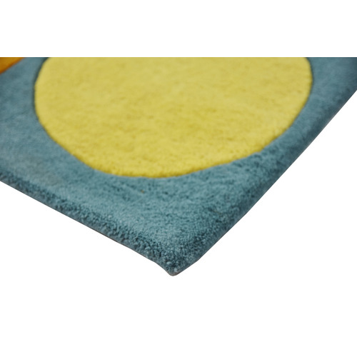 Polkas Hand Made Kids Wool Rug