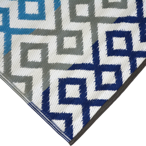 Blue & Grey Chatai Classic Reversible Rug