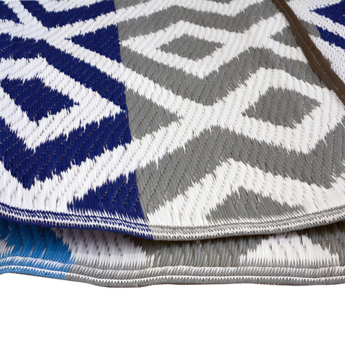Blue & Grey Chatai Classic Reversible Rug