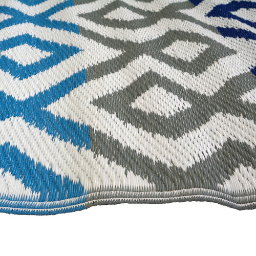 Blue & Grey Chatai Classic Reversible Rug