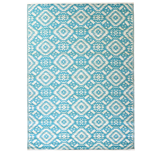 Sky Blue Chatai Classic Reversible Rug