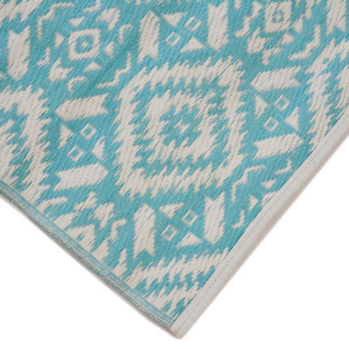 Sky Blue Chatai Classic Reversible Rug