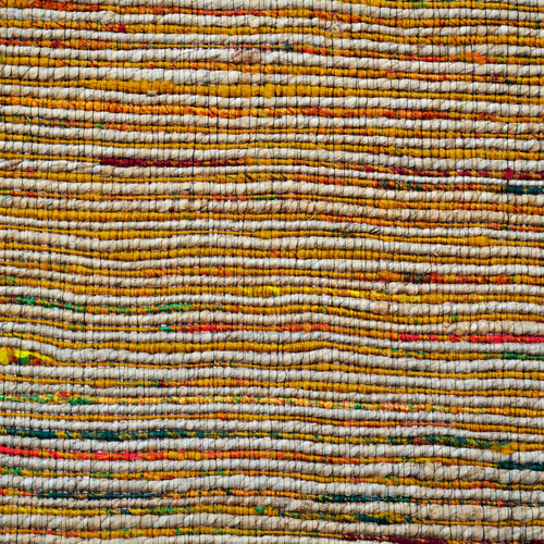 Natural & Gold Kerla Hand Woven Jute & Silk Rug