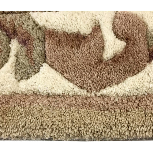 Beige Avolon Hand Woven Wool Round Rug