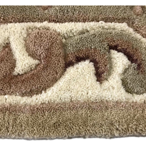 Beige Avolon Hand Woven Wool Round Rug