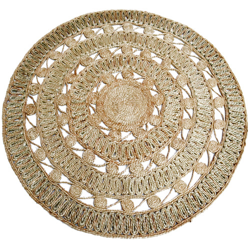 Boulevarde Rugs Natural Kerla Doyle Hand-Woven Jute Reversible Round ...