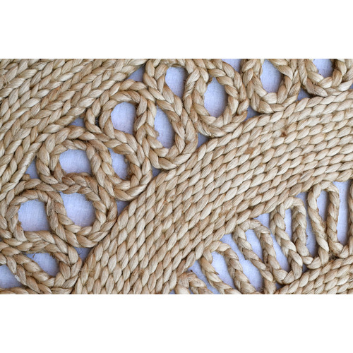 Natural Kerla Lovell Hand-Woven Jute Reversible Round Rug