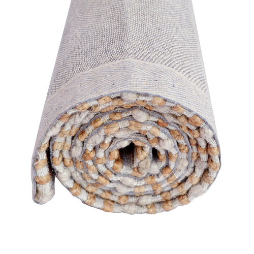 Natural Grey Anah Radiant Handwoven Wool & Jute Rug