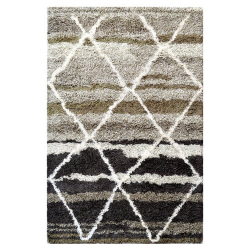 Brown Comfort Luxurious Handmade Wool Rug