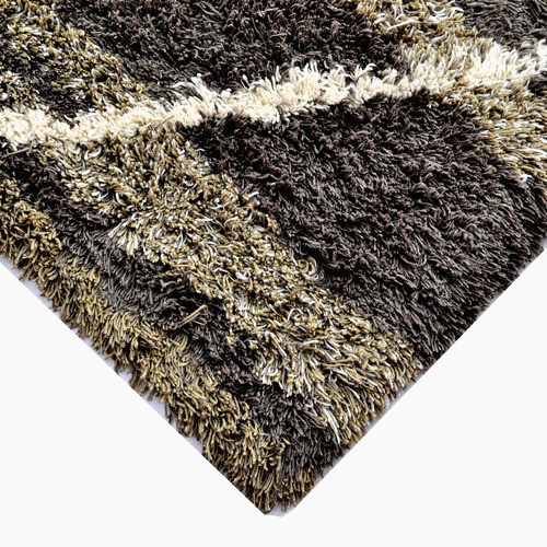 Brown Comfort Luxurious Handmade Wool Rug