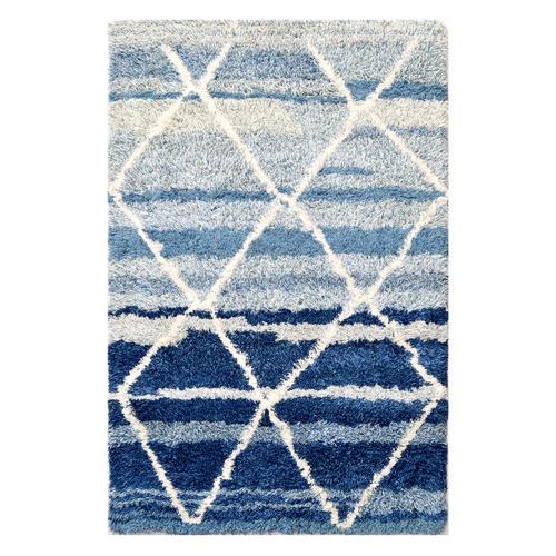 Boulevarde Rugs Blue Comfort Luxurious Hand-Tufted Wool Rug | Temple ...