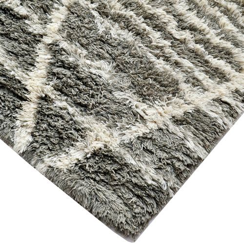 Grey Comfort Luxurious Handmade Wool Rug