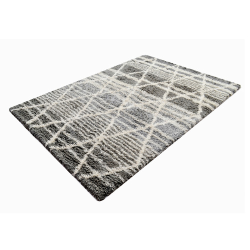 Grey Comfort Luxurious Handmade Wool Rug