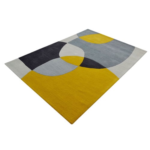 Yellow-and-Grey-Pebbles-Hand-Tufted-Wool-Rug