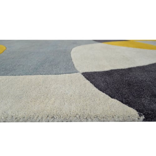 Yellow-and-Grey-Pebbles-Hand-Tufted-Wool-Rug