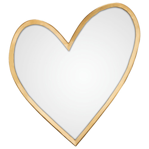 VTWonen Kids Gold Heart Metal Mirror | Temple & Webster