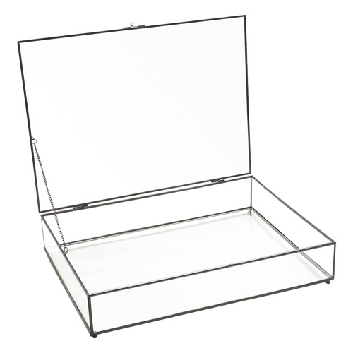 VTWonen Clear Glass Storage Box with Black Frame & Reviews | Temple ...