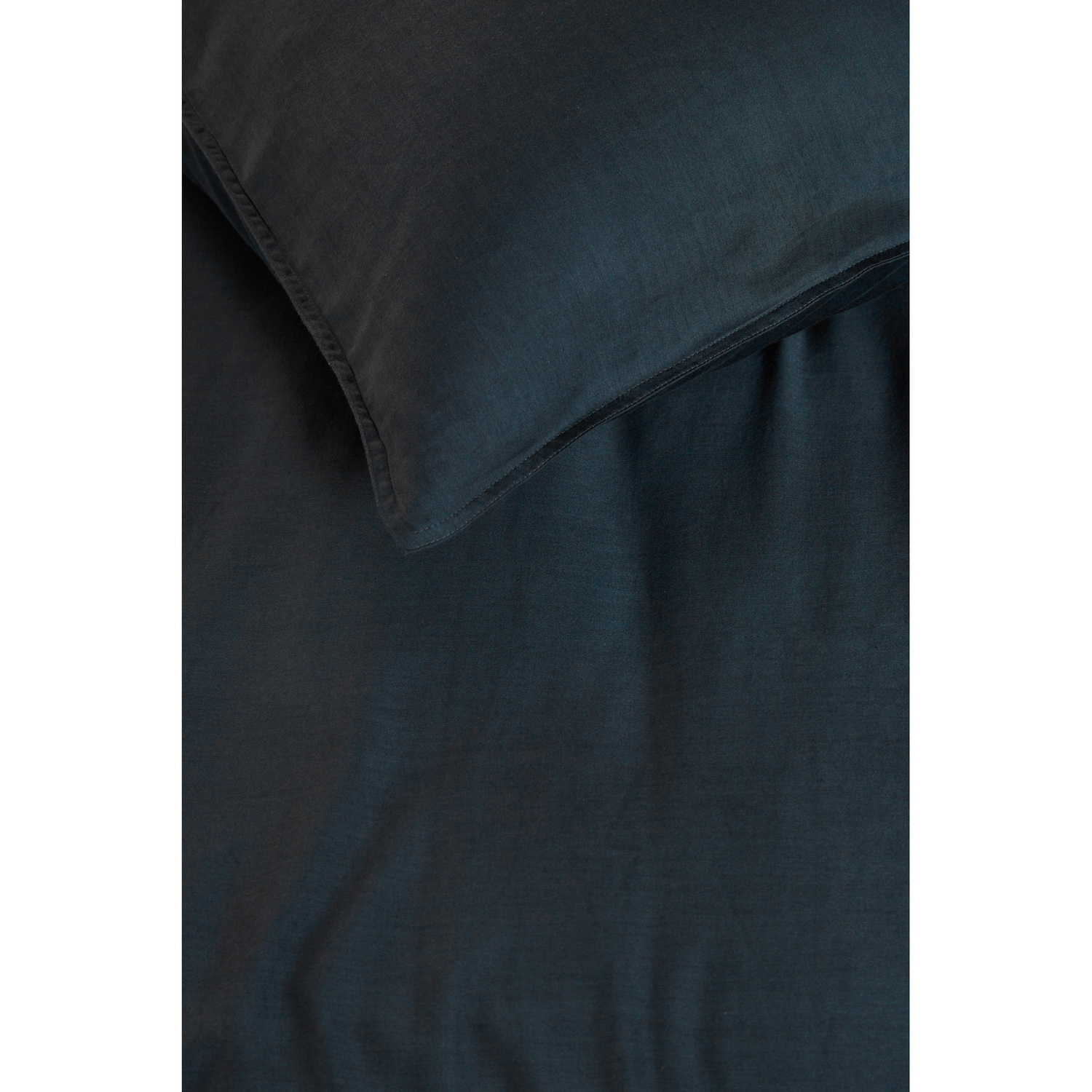 Earth Dark Blue Cotton Sateen Quilt Cover Set