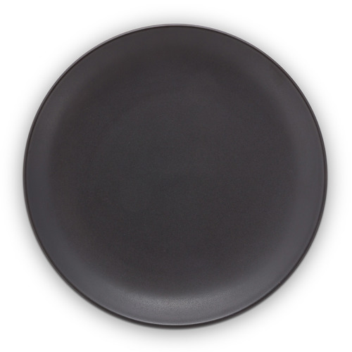 VTWonen Matte Black 20cm Porcelain Dessert Plate Temple & ster