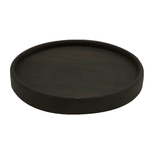 Mini Black Mango Wood Plate 20x2.5cm