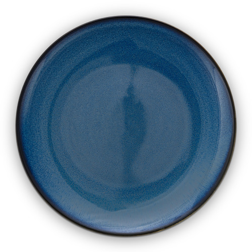 Dark Blue 25.5cm Porcelain Dinner Plate Temple & ster