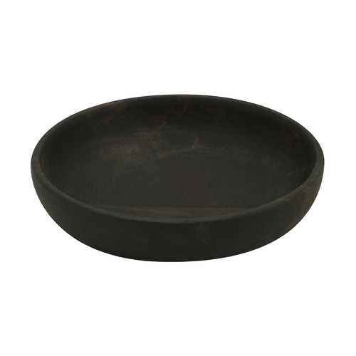 Medium Black Mango Wood Bowl 12x2.5cm