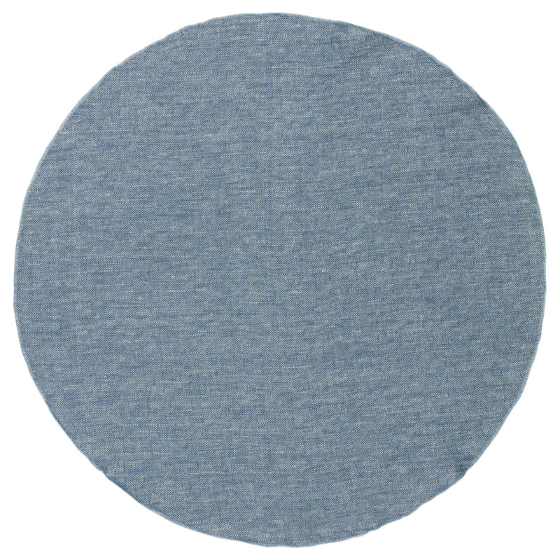 Herringbone Round Cotton & Linen Placemat