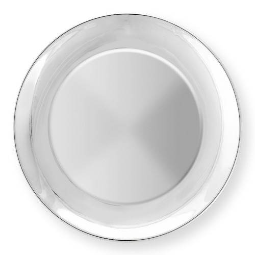 Silver 20cm Porcelain Plates