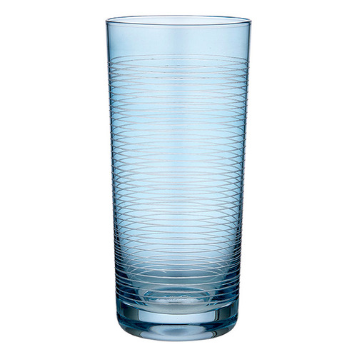 Linear Etched Blue 700ml Highball Tumblers