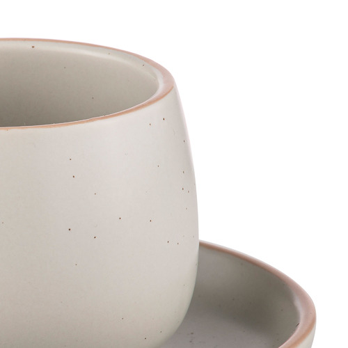 4 Piece Nestle Espresso Cup & Saucer Set