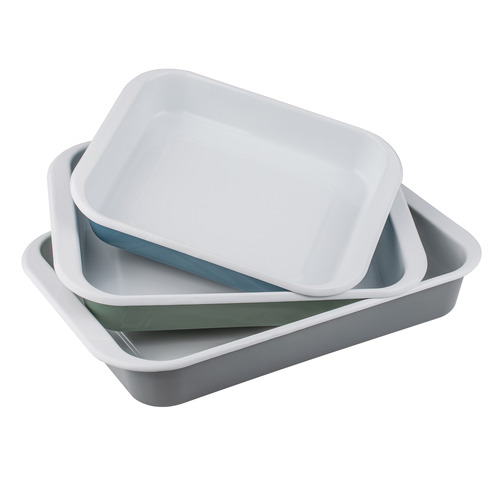 3 Piece Visto Enamel Baking Dish Set