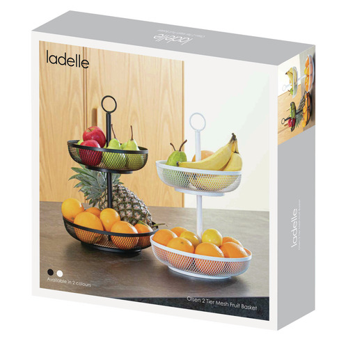 Olsen 2 Tier Mesh Fruit Basket