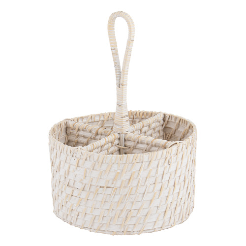 Whitehaven Rattan Utensil Holder
