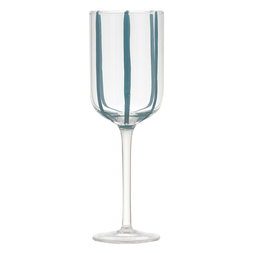 Stripe Wine Glasses