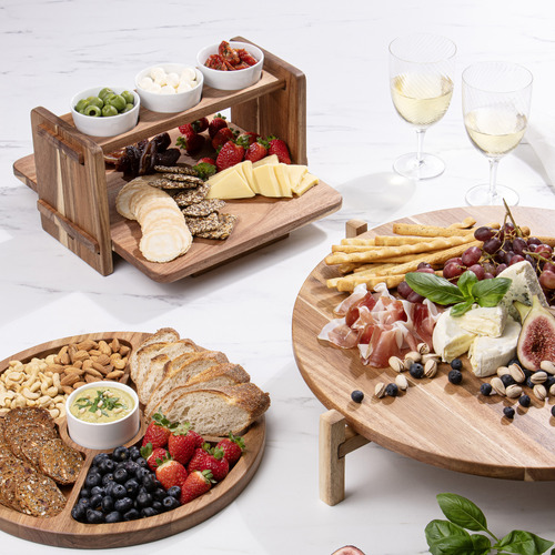 Gather 2 Tier Serving Board with Bowls