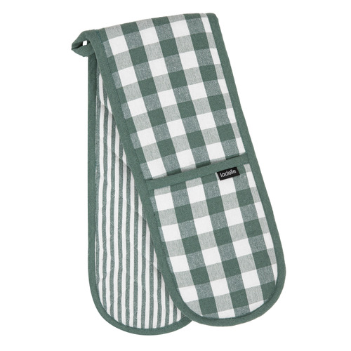 Eco Gingham Double Oven Mitt