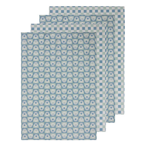 4 Piece Daisy Kitchen Towel Set